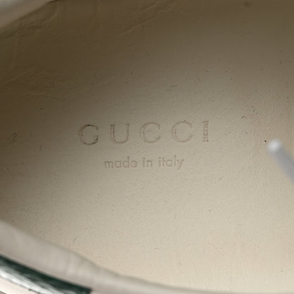 Gucci Calfskin Web Pearl Studded Womens Ace Sneakers 39.5 White 6 of 9