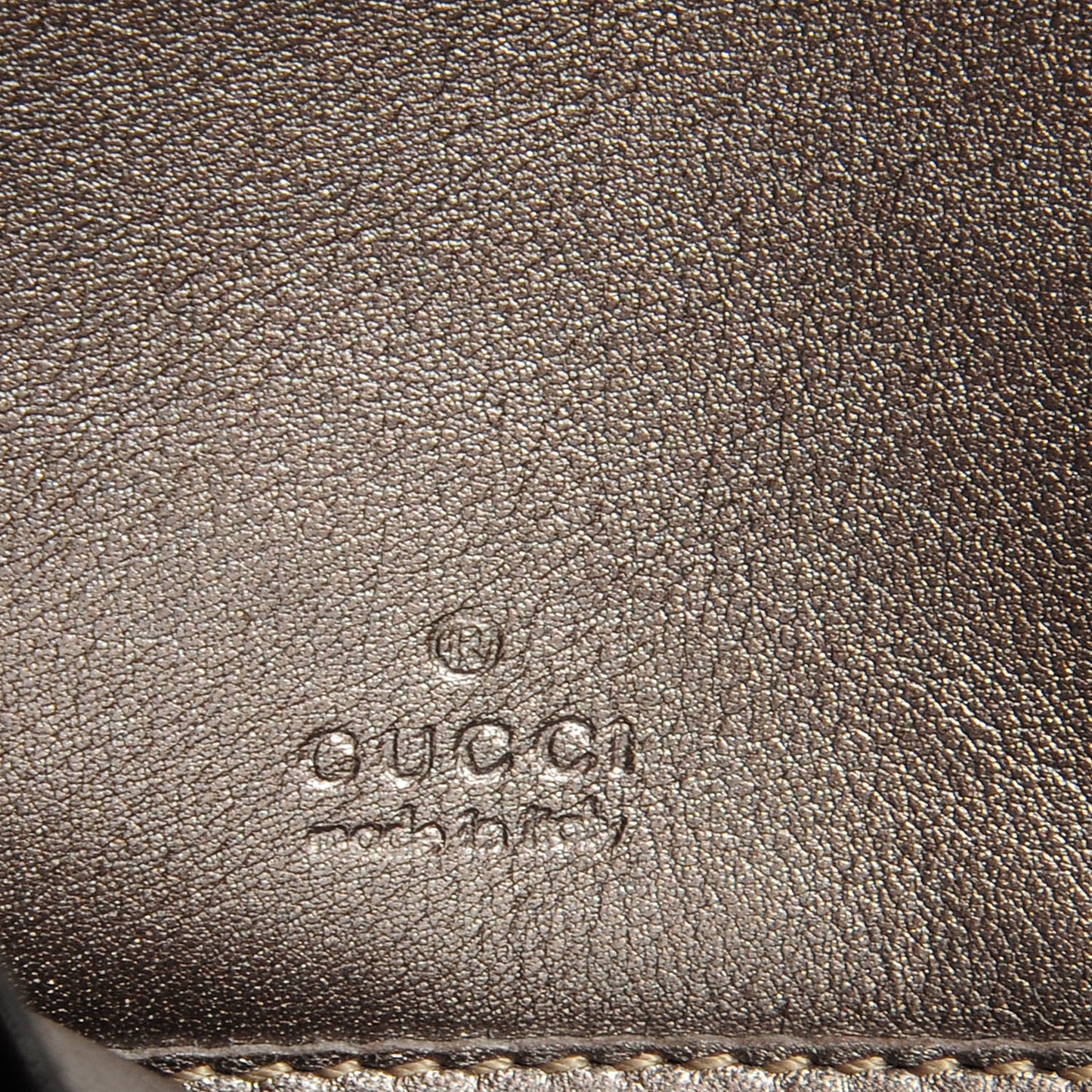 Metallic Guccissima Large Twins Zip Around Wallet Mauve