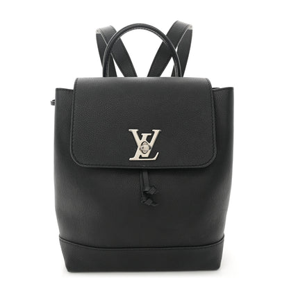 Louis Vuitton Calfskin Lockme Backpack Black 1 of 13