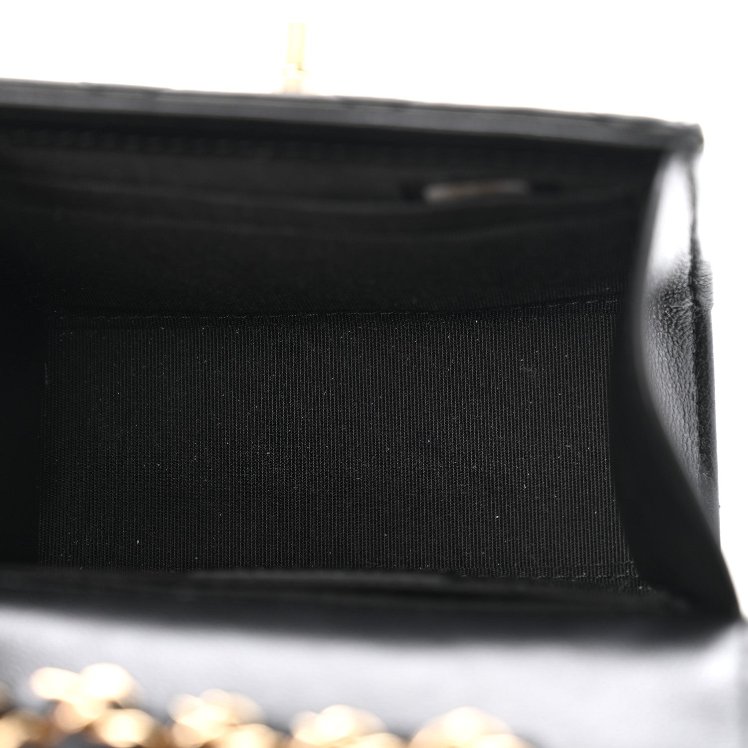 Chanel Lambskin Quilted Mini Trendy CC Clutch With Chain Black 5 of 12