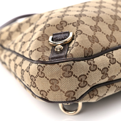 Gucci Monogram Large Abbey D Ring Hobo Dark Brown 7 of 15