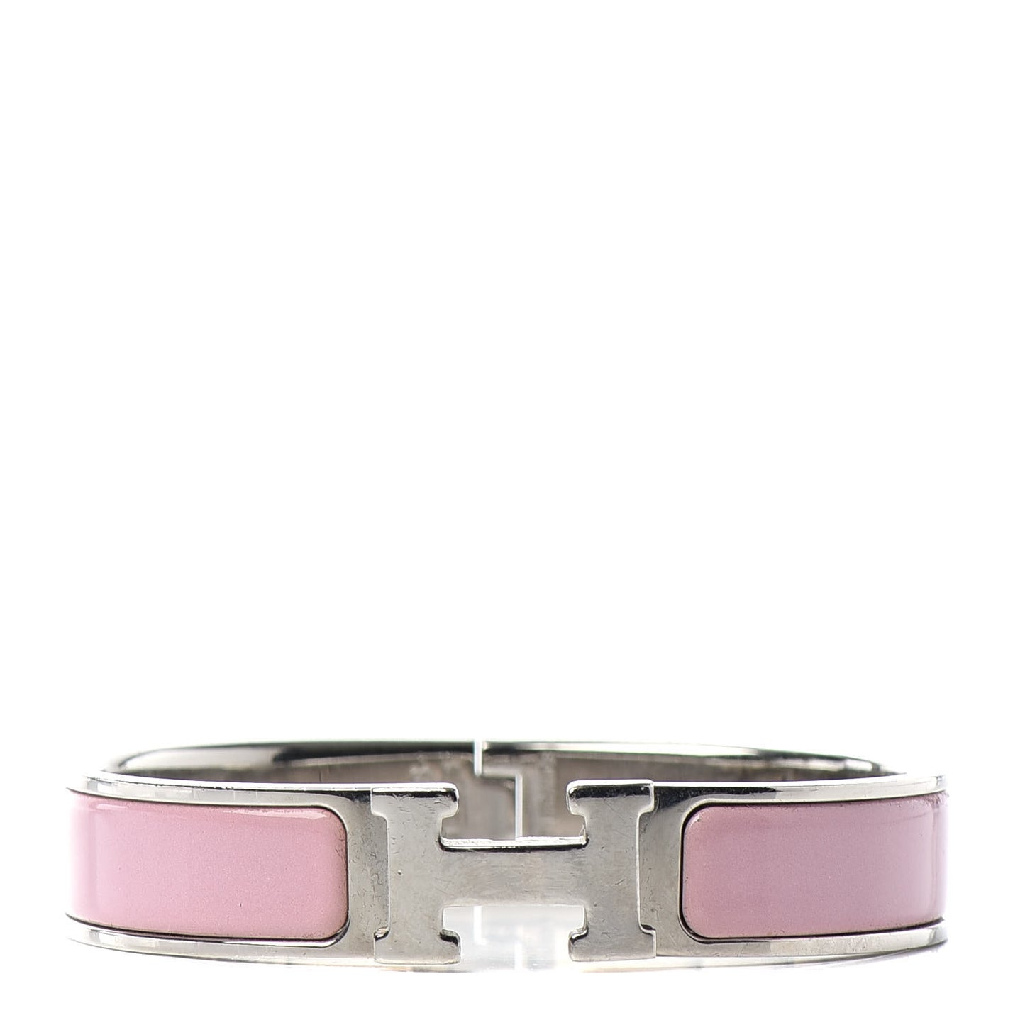 Enamel Narrow Clic Clac H Bracelet PM Rose Sakura