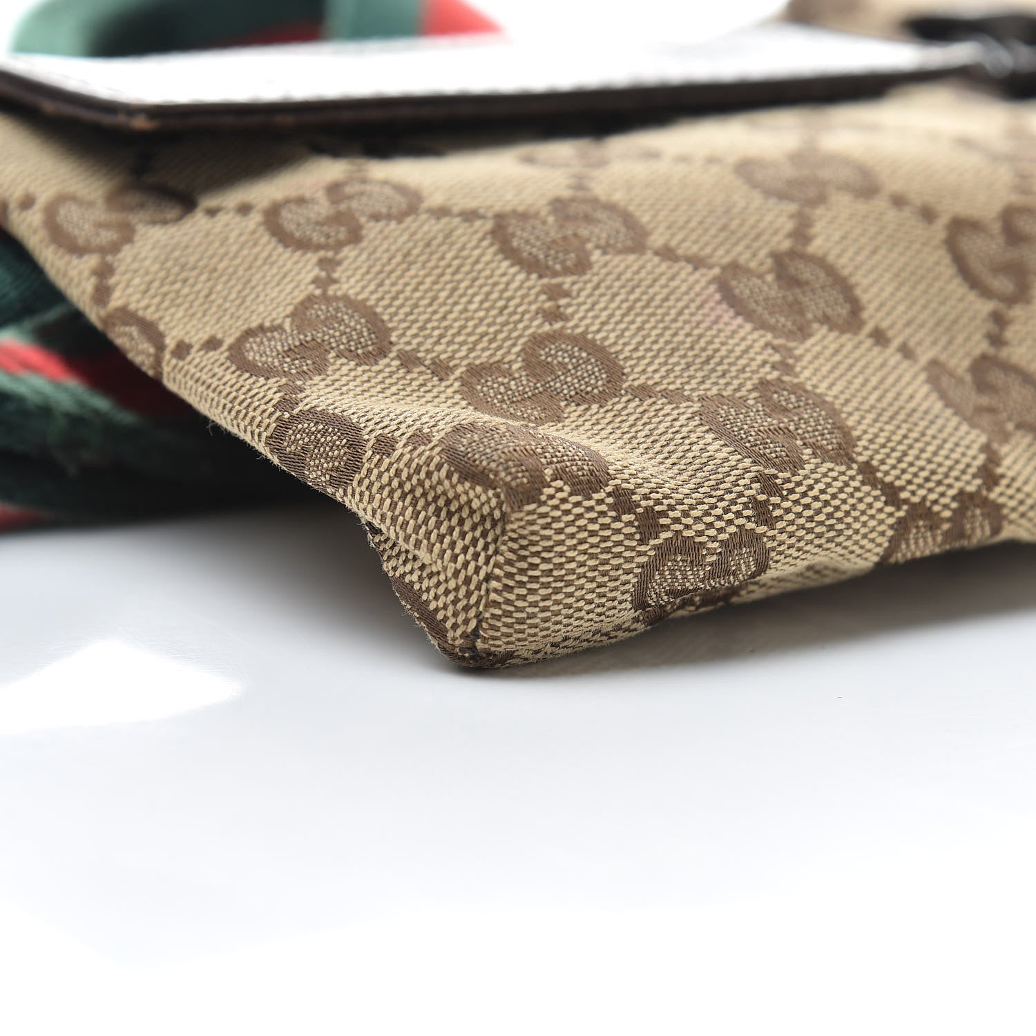 Gucci Monogram Web Belt Bag Dark Brown 11 of 14