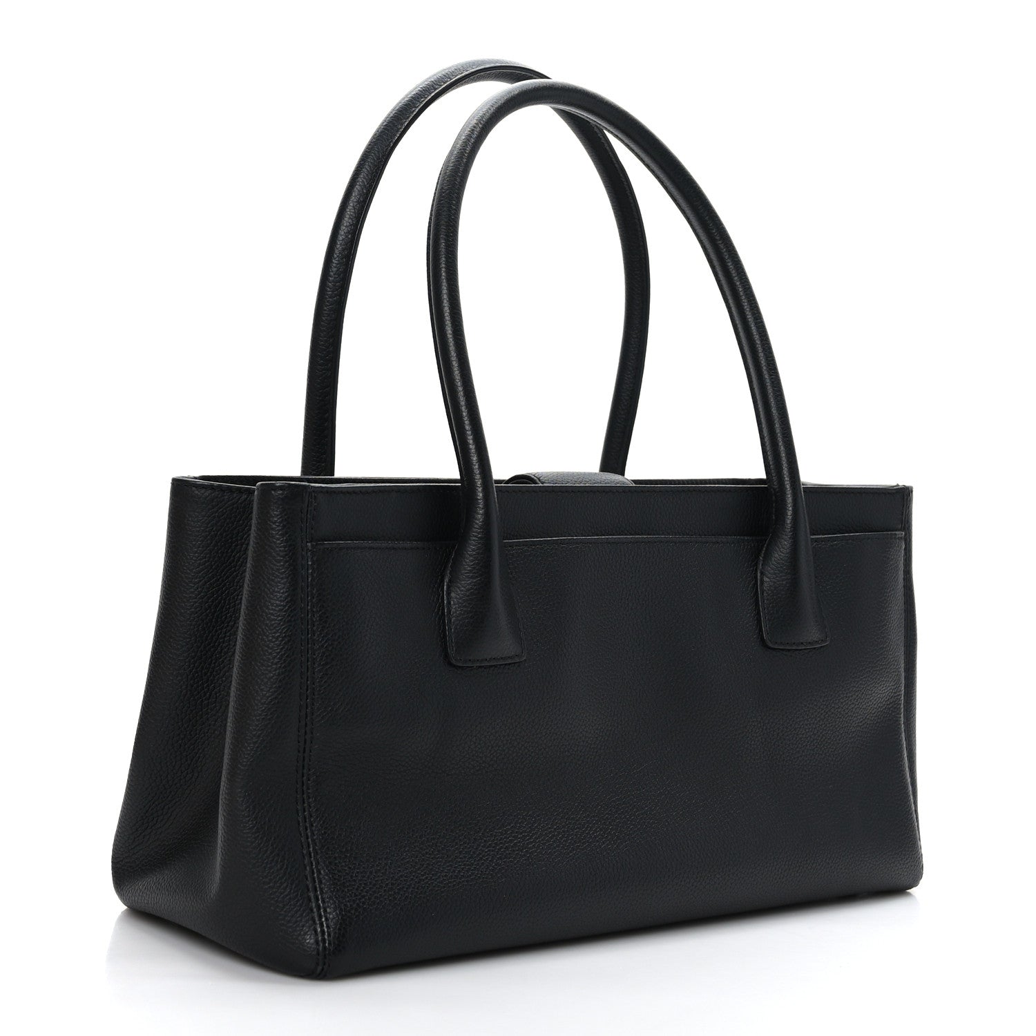 Chanel Calfskin Small Cerf Executive Shopper Tote Black 3 of 10