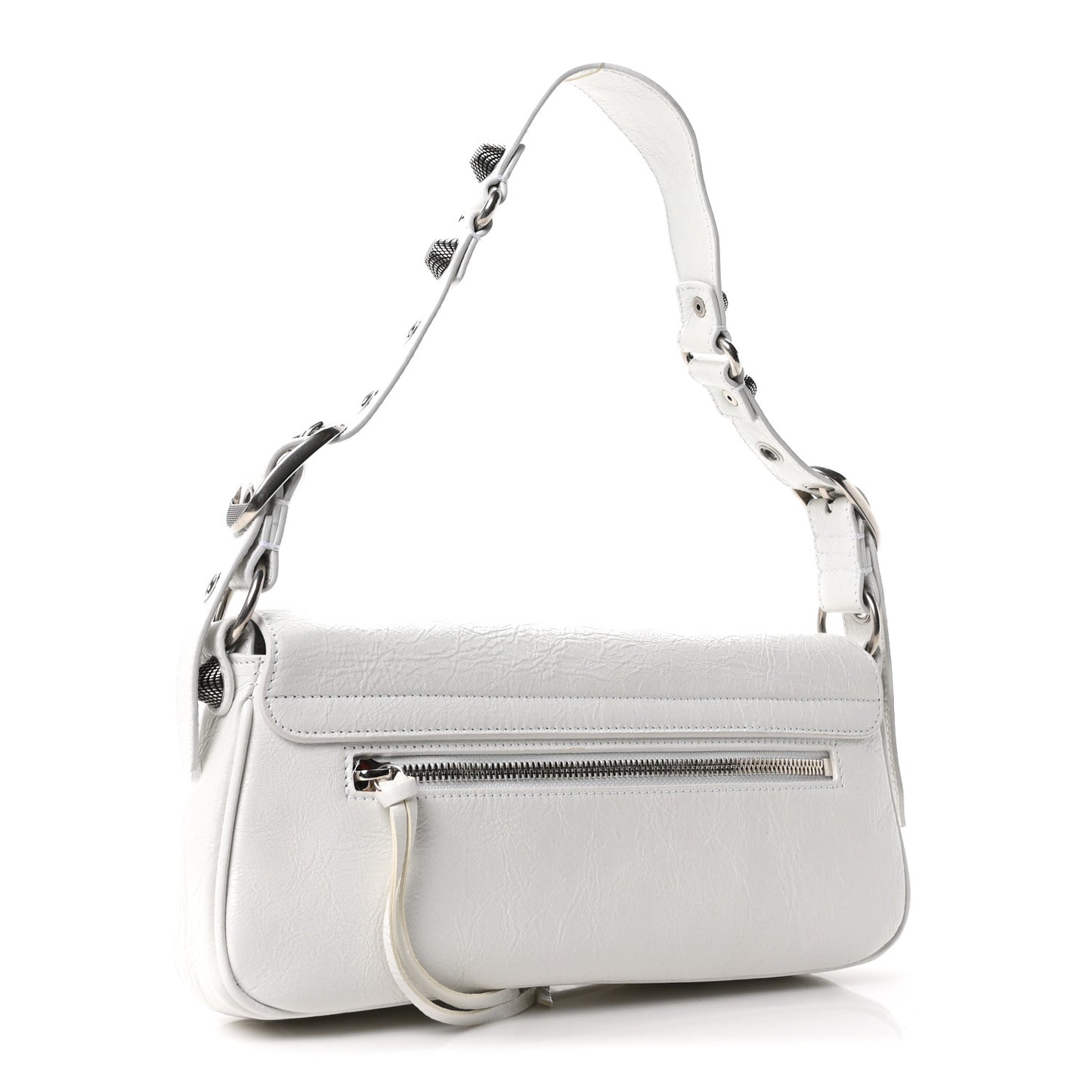 Agneau Arena Small Le Cagole Sling Bag Optic White