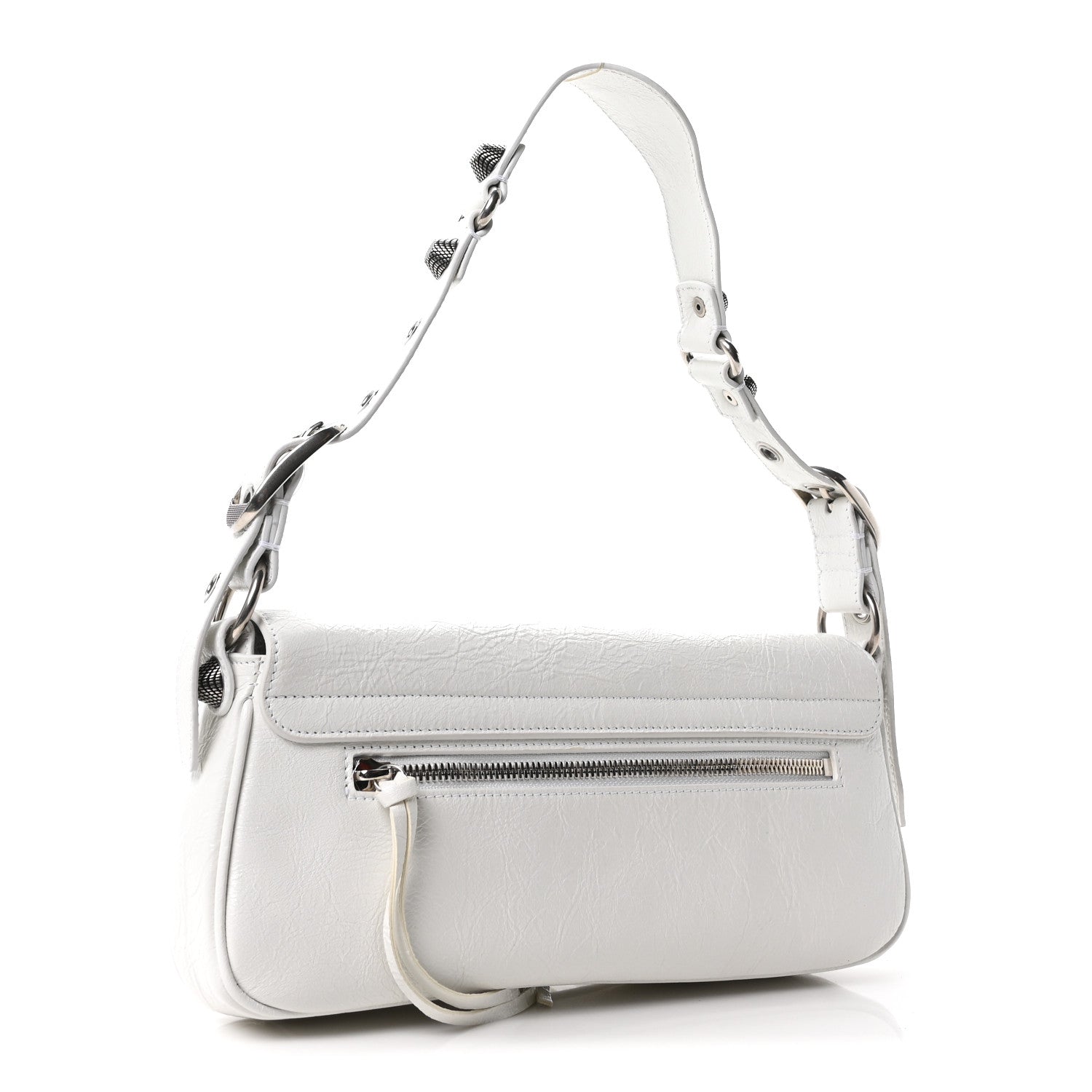 Balenciaga Agneau Arena Small Le Cagole Sling Bag Optic White 3 of 10