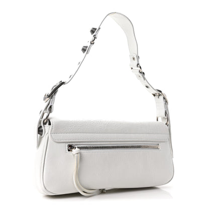 Balenciaga Agneau Arena Small Le Cagole Sling Bag Optic White 3 of 10