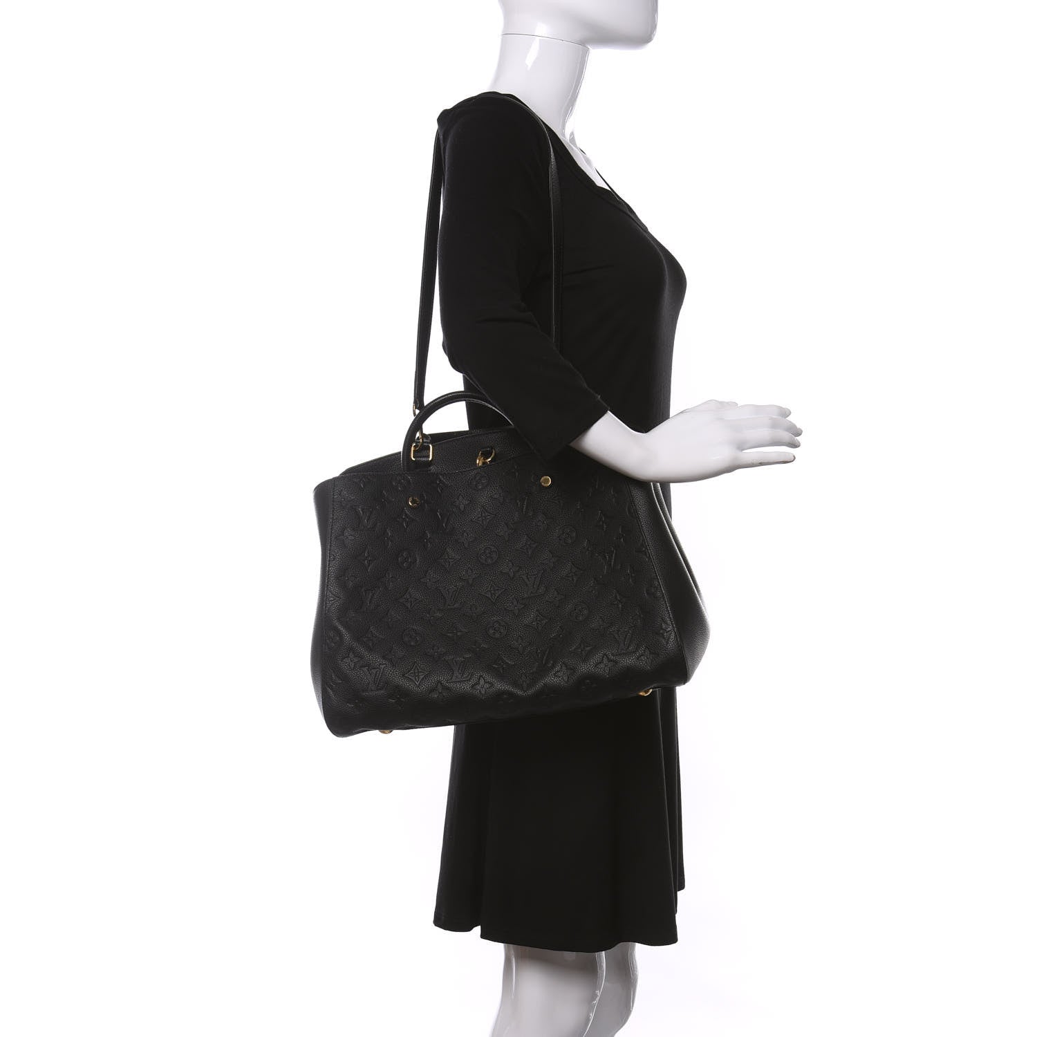 Louis Vuitton Empreinte Montaigne GM Black 2 of 9