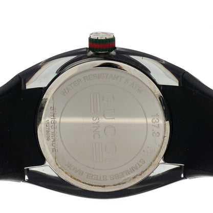 Gucci Stainless Steel Rubber 36mm Sync Web Quartz Watch Black 4 of 4
