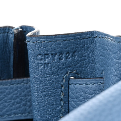 Hermes Togo Kelly Retourne 32 Azur 8 of 15