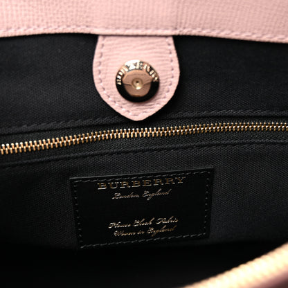 Burberry Derby Calfskin House Check Medium Banner Tote Pale Orchid 6 of 9