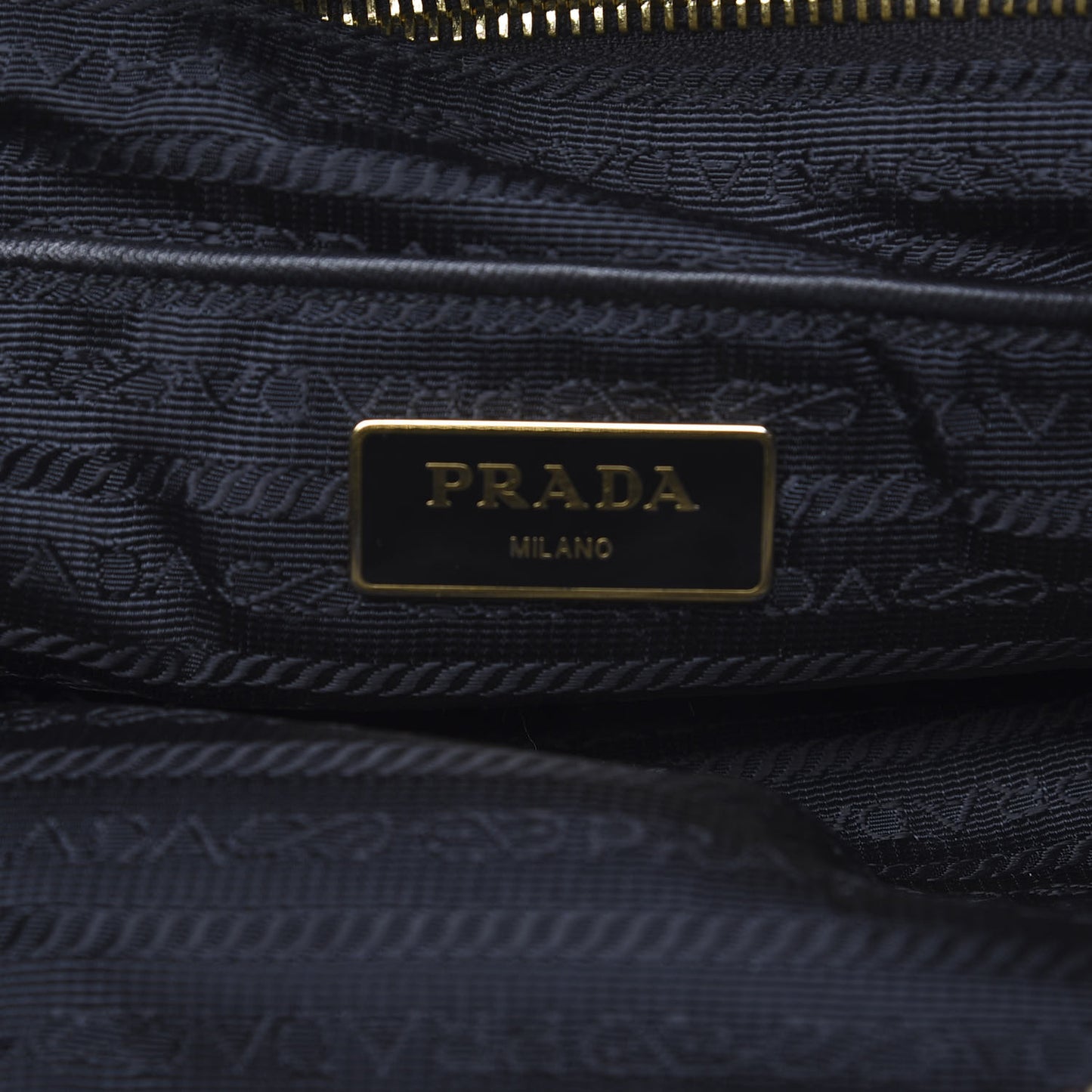 Saffiano Tessuto Nylon Tote Black