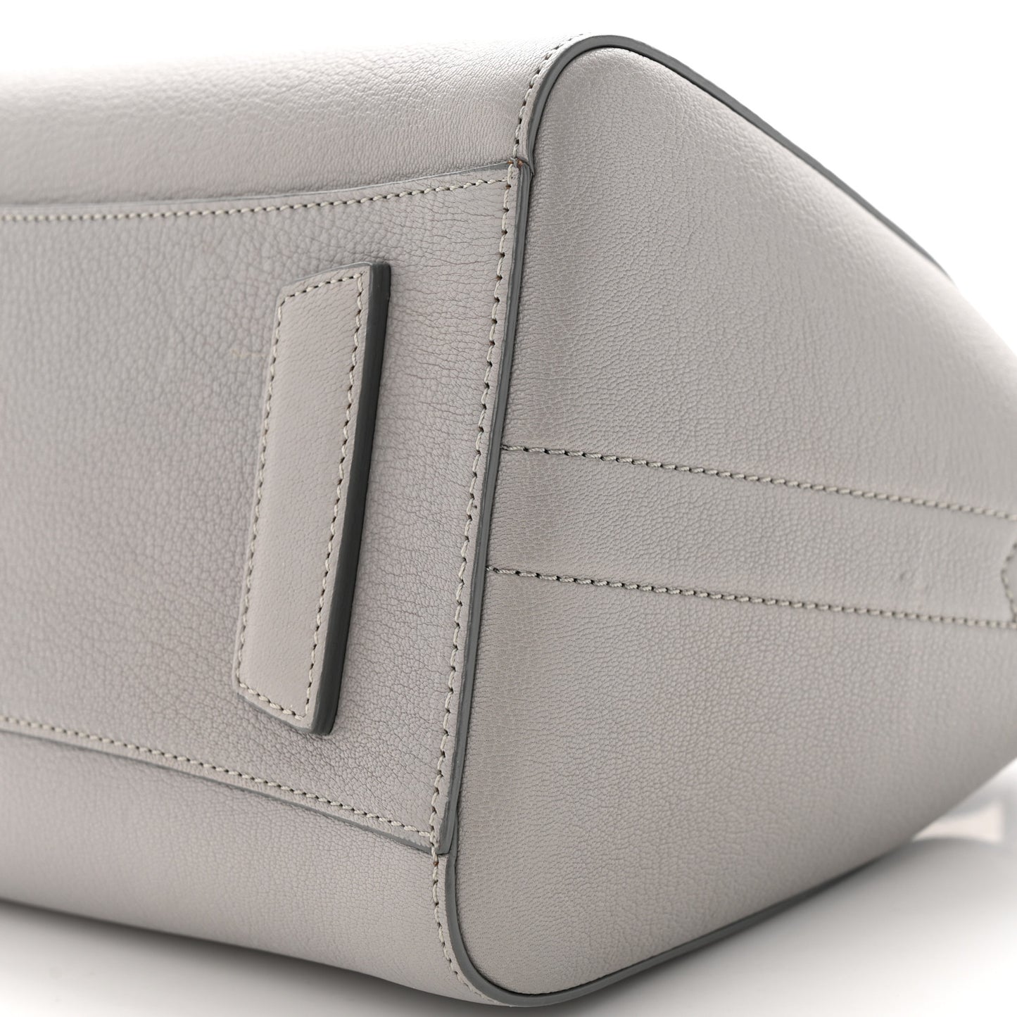 Sugar Goatskin Small Antigona Pearl Grey