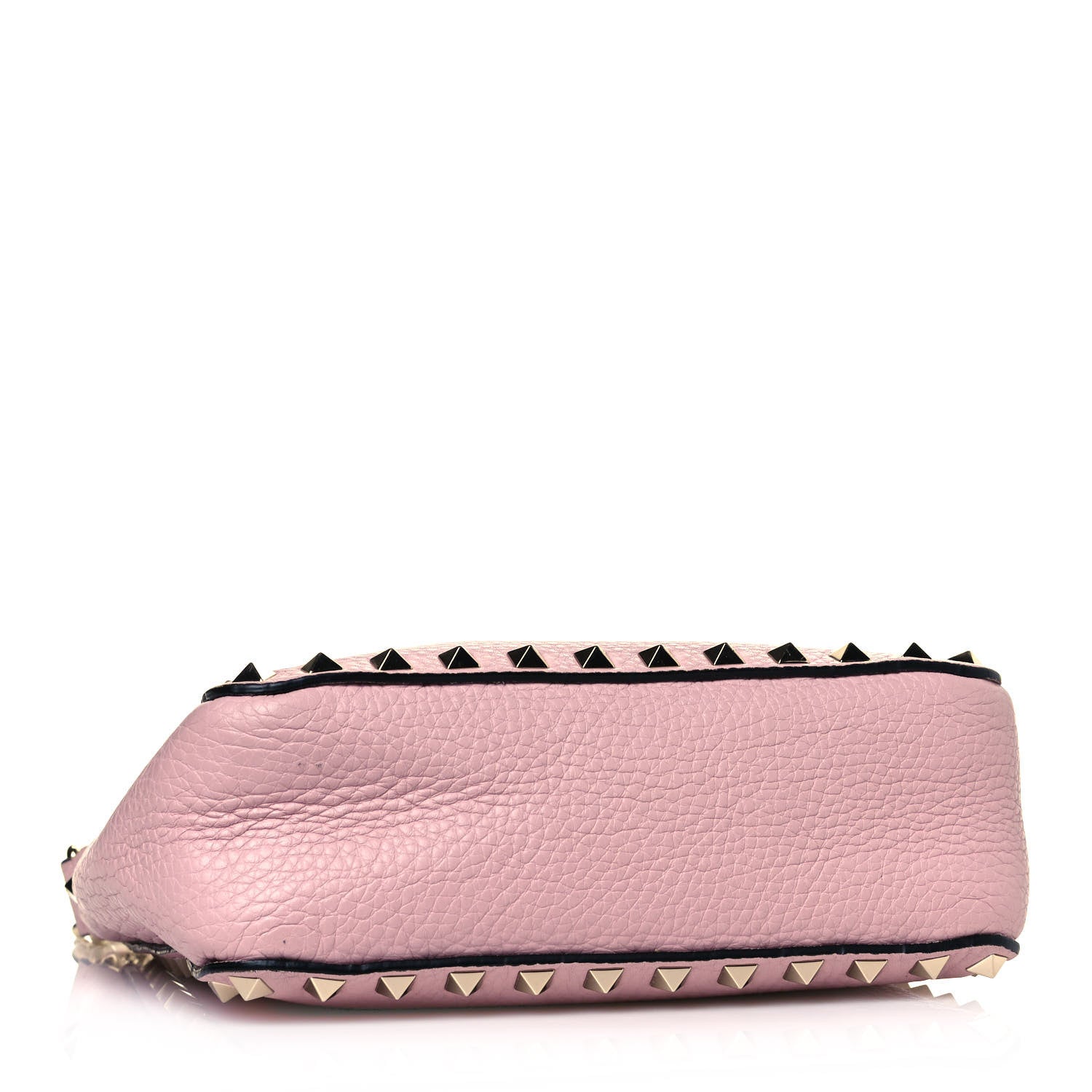 Valentino Garavani Pebbled Calfskin Mini Rockstud Flip-Lock Messenger Bag Water Rose 4 of 9
