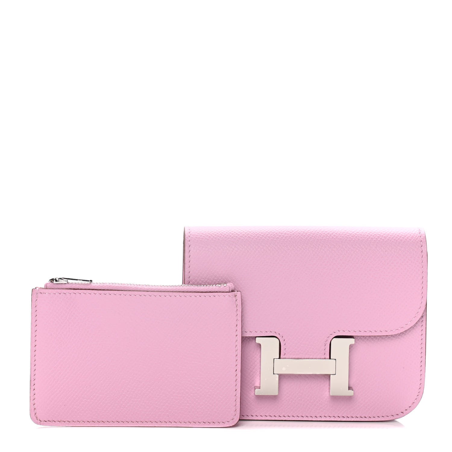 Hermes Epsom Constance Slim Wallet Mauve Sylvestre 1 of 10