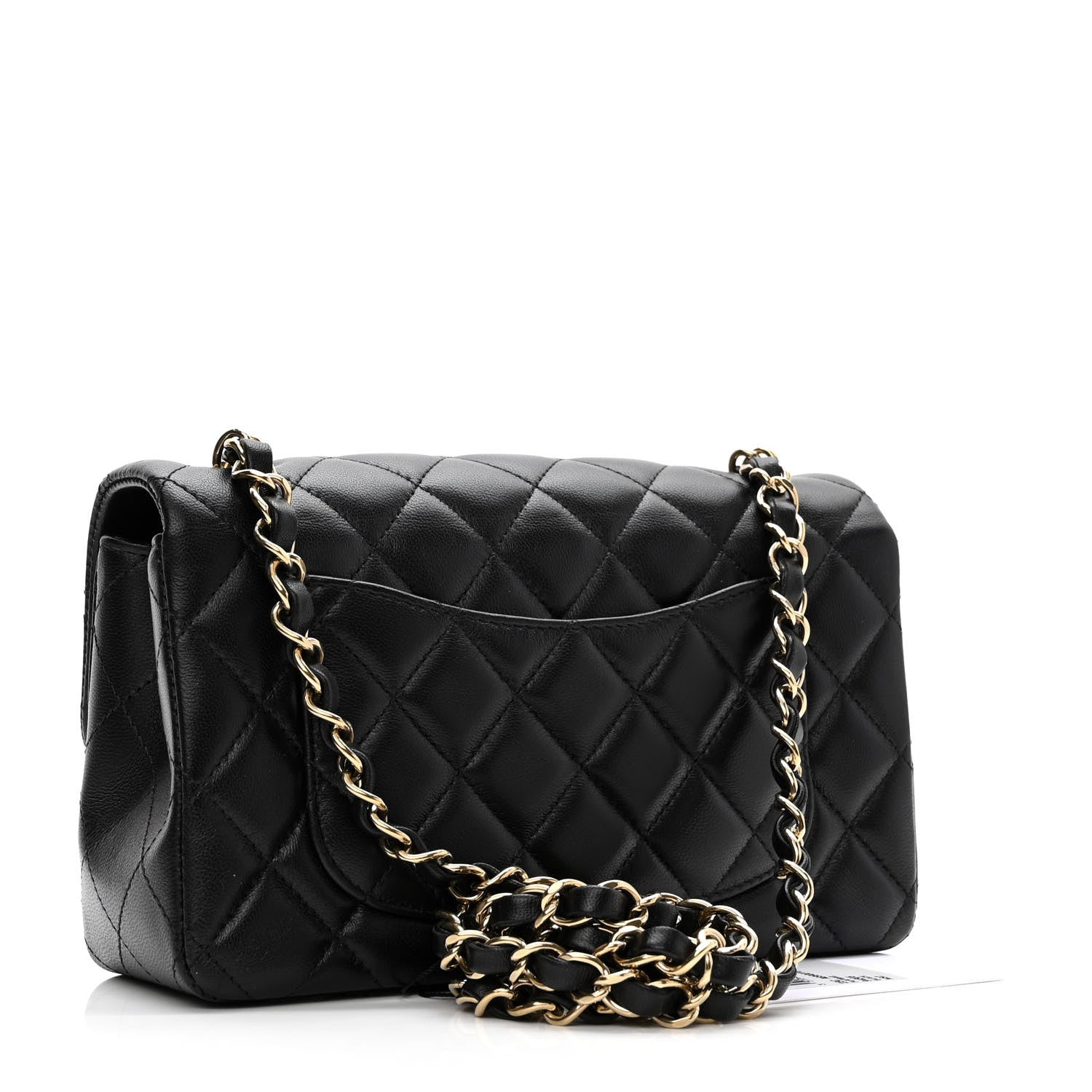 Chanel Lambskin Quilted Mini Rectangular Flap Black 3 of 11