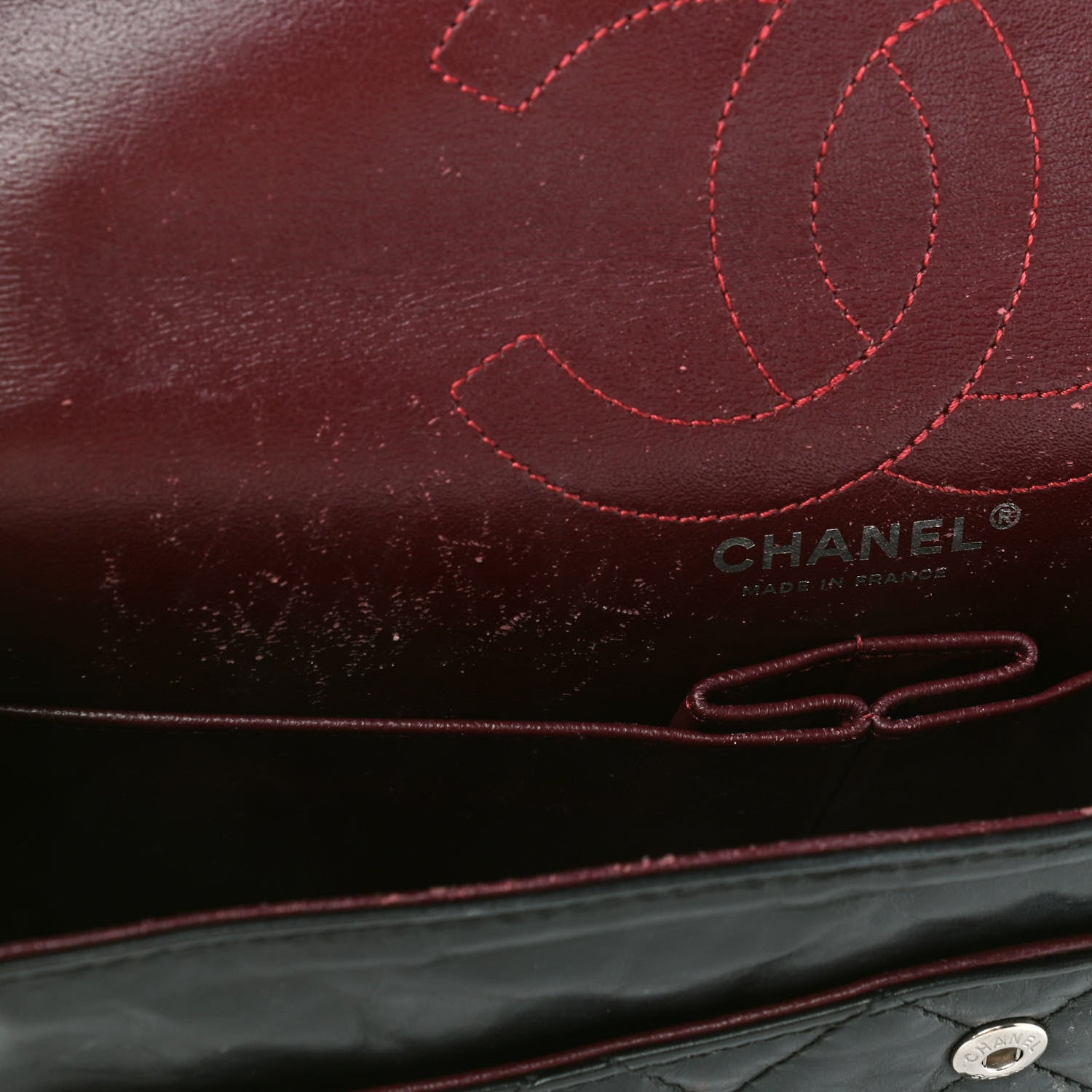 Chanel Aged Calfskin Quilted 2.55 Reissue 226 Flap Black 10 of 13