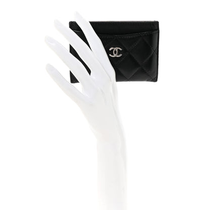 Chanel Lambskin Quilted Card Holder Black 2 of 8