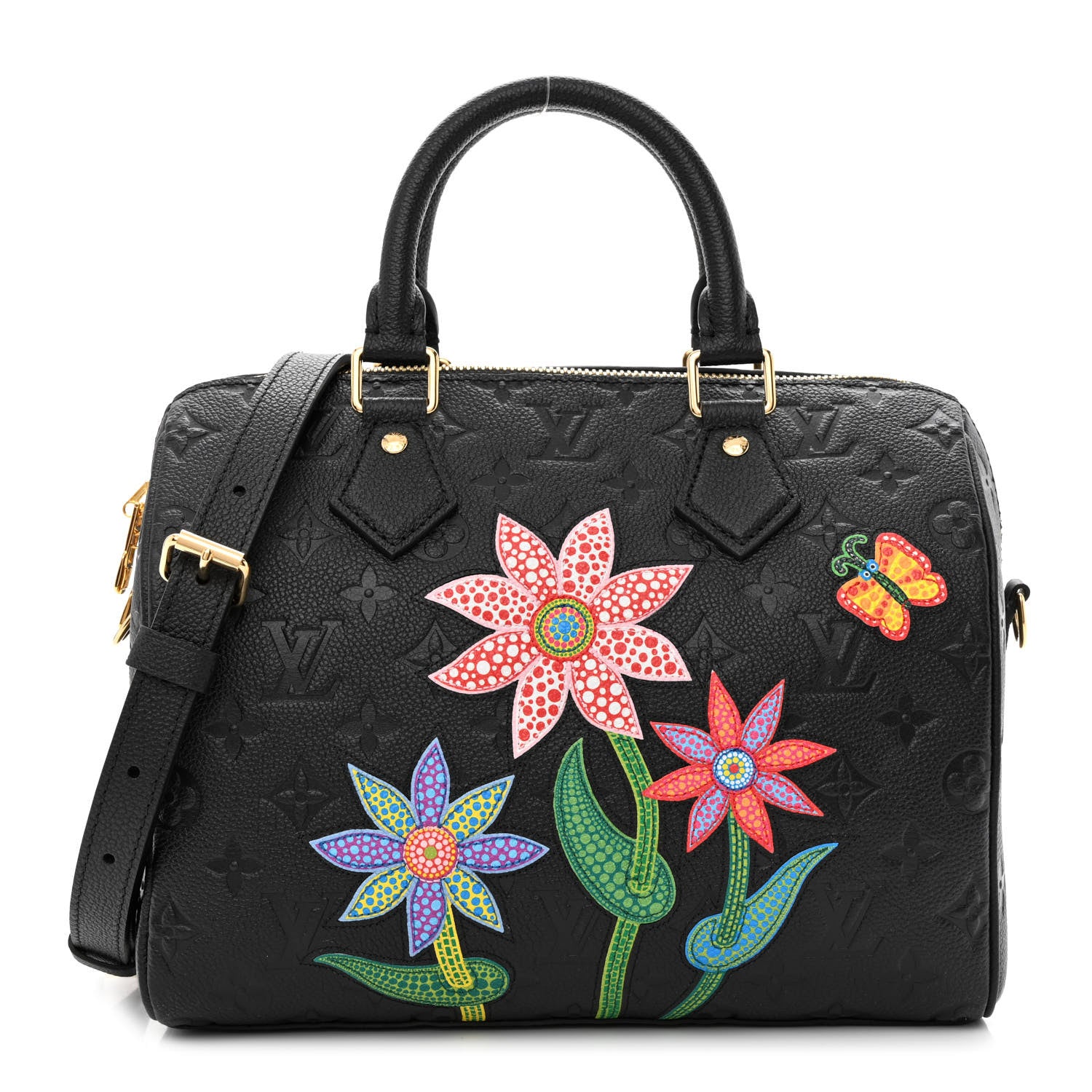Louis Vuitton LV x YK Empreinte Speedy Bandouliere 25 Black 1 of 9