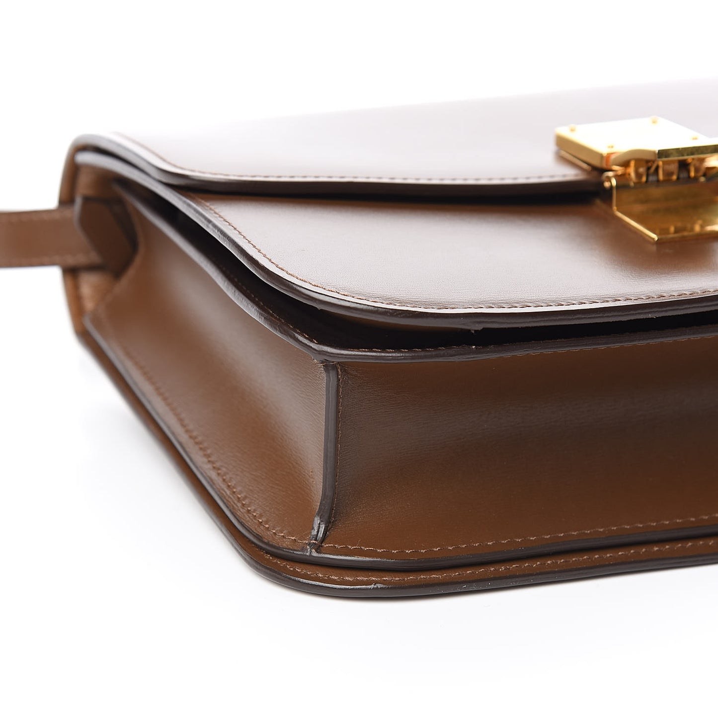 Box Calfskin Medium Classic Box Flap Bag Camel