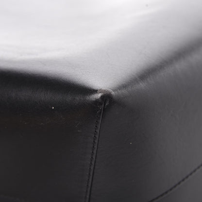 Mansur Gavriel Smooth Calfskin Large Shopping Tote Black Argento 12 of 17
