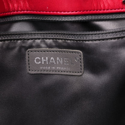 Chanel Vinyl Quilted Funny Tweed Tote Fuchsia 6 of 15