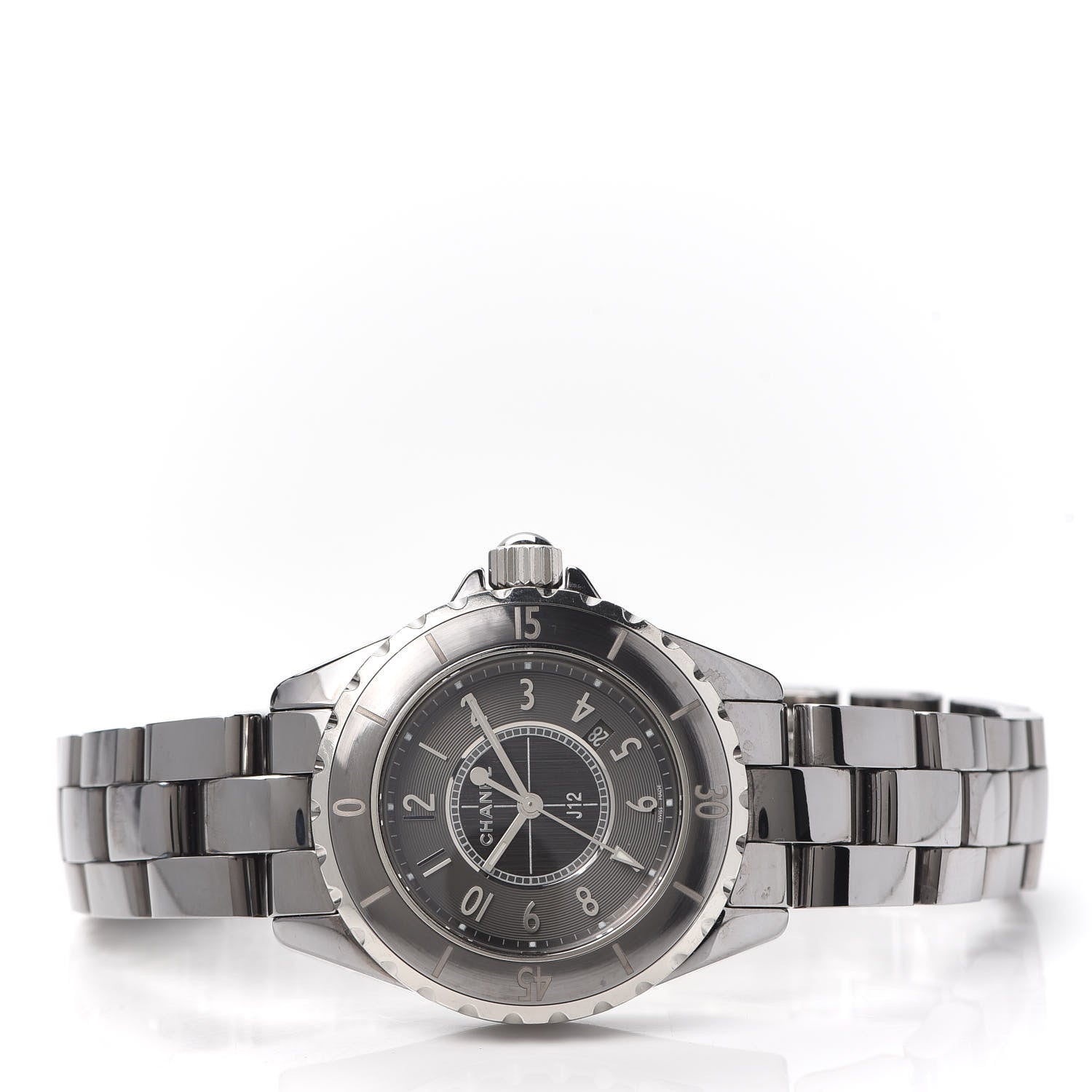 Chanel Titanium Ceramic 33mm J12 Chromatic Quartz Watch 2 of 6