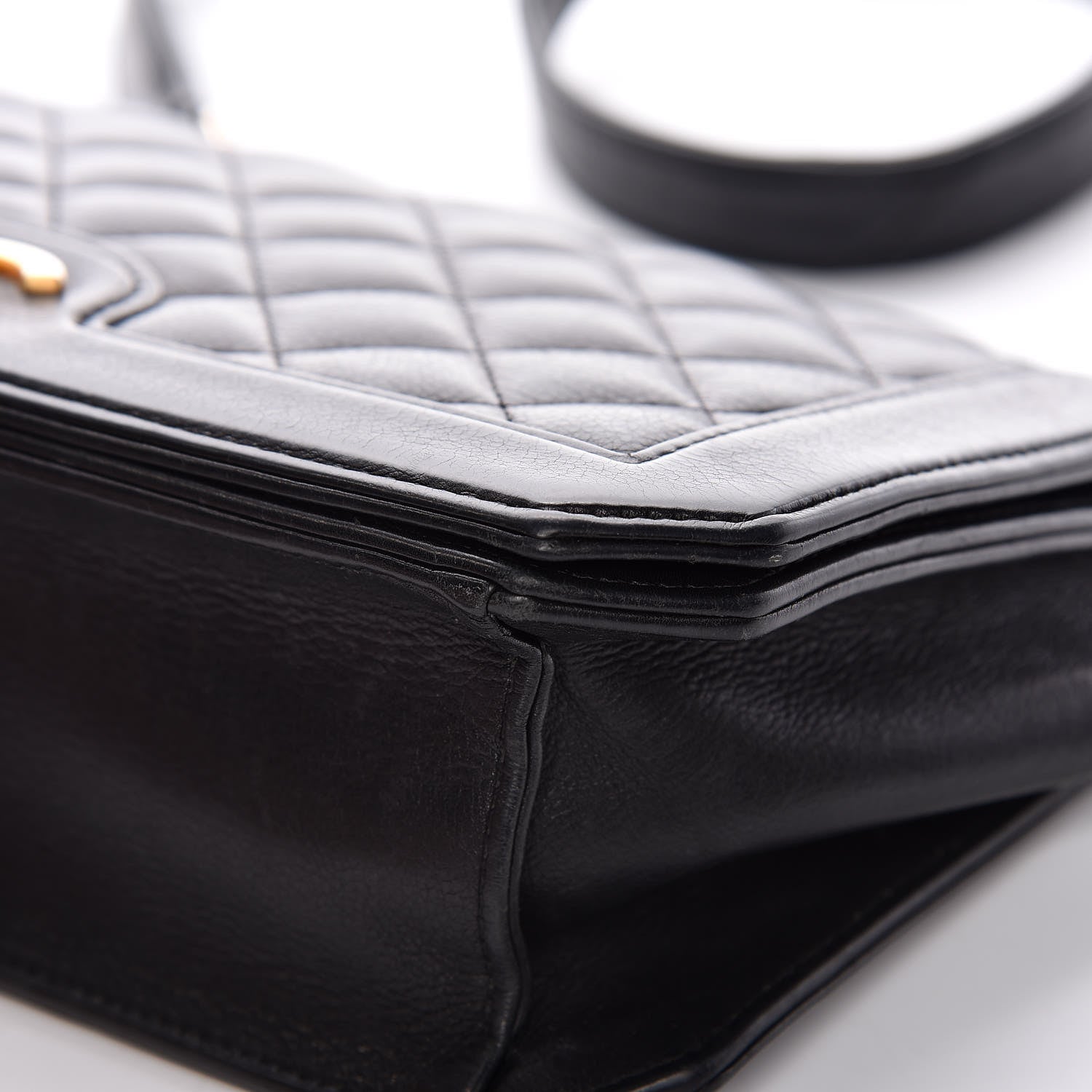 Chanel Grained Calfskin Quilted Medium Flap Black 10 of 12