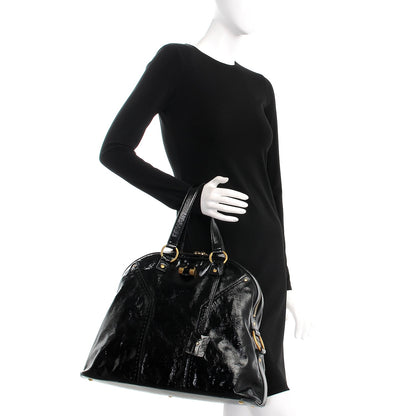 Saint Laurent Patent Oversized Muse Black 2 of 8