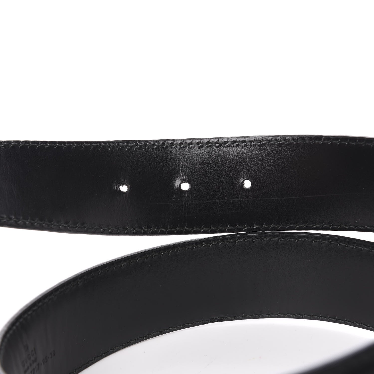 Gucci Guccissima Interlocking G Belt 95 38 Black 3 of 6