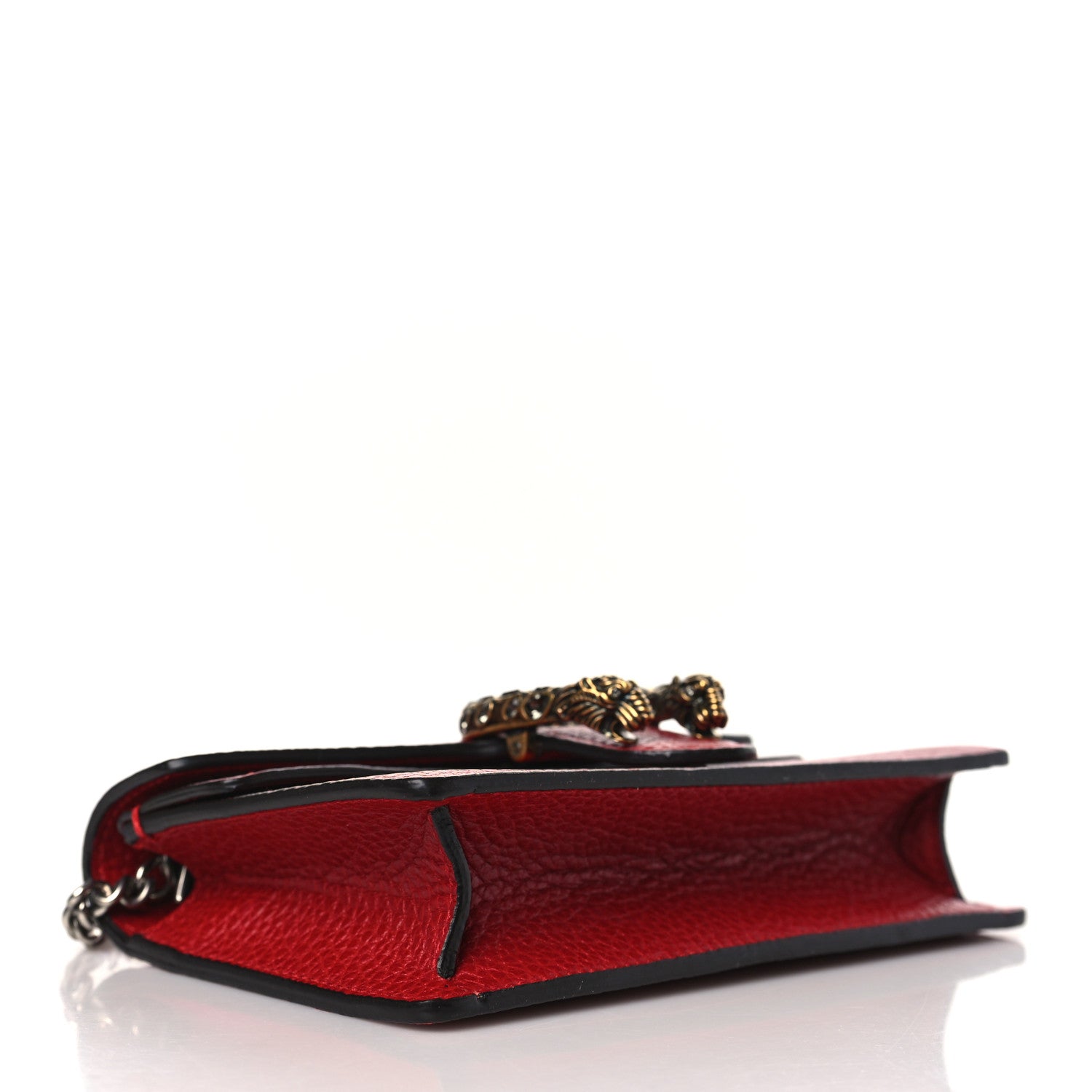 Gucci Calfskin Super Mini Dionysus Shoulder Bag Hibiscus Red 4 of 8