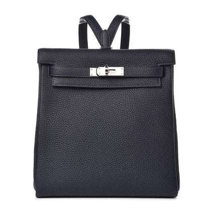 Hermes Togo Kelly Ado Backpack Bleu Nuit 1 of 23