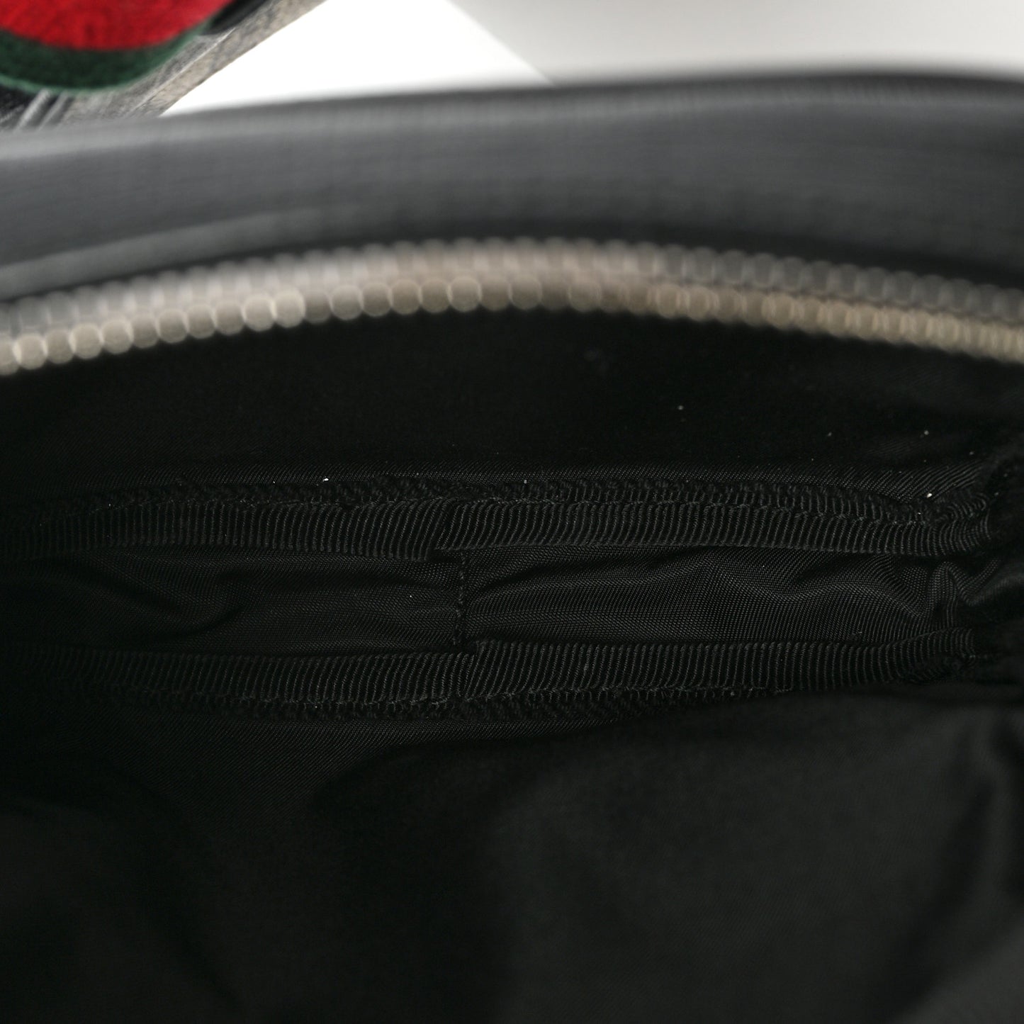 GG Supreme Monogram Web Belt Bag Black