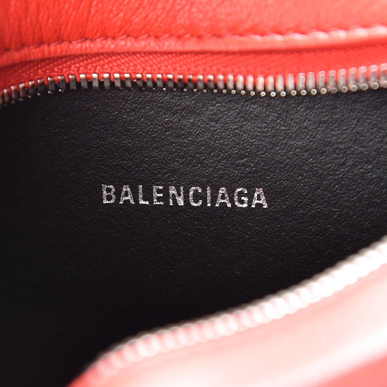 Balenciaga Smooth Calfskin Logo XS Everyday Camera Bag Vivid Red Black 5 of 10