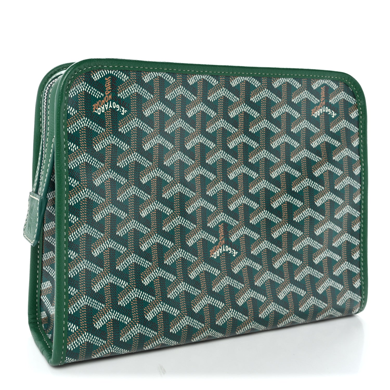 Goyard Goyardine Jouvence Toiletry Pouch MM Green 3 of 9