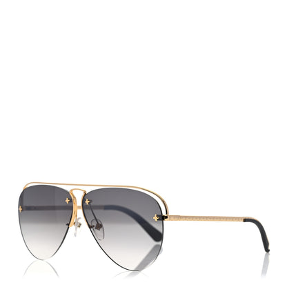 Louis Vuitton Grease Mask Sunglasses Z1045W Gold 1 of 8