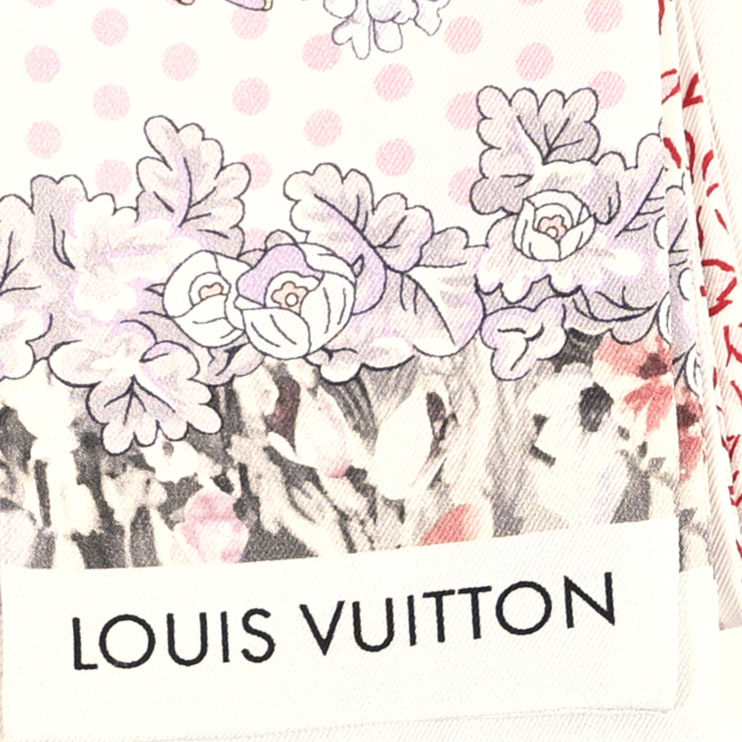 Louis Vuitton Silk Louis In The Garden Bandeau White 2 of 3