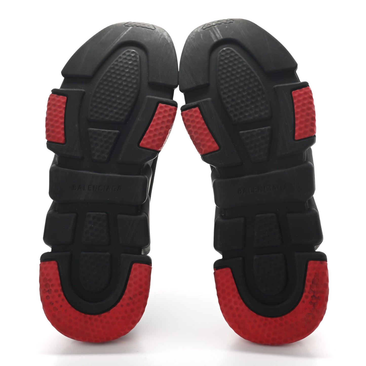 Neoprene Knit Mens Speed Clear Sole Sneakers 44 Black Red