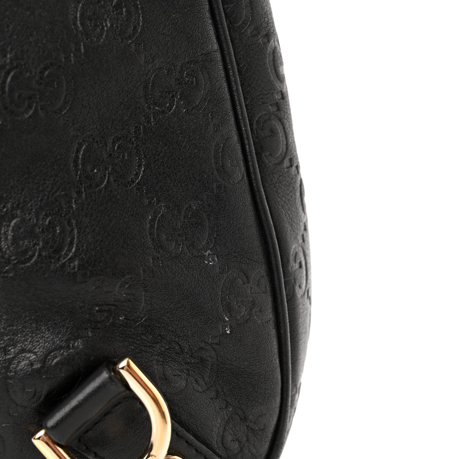Gucci Guccissima Medium Abbey D Ring Hobo Black 11 of 14
