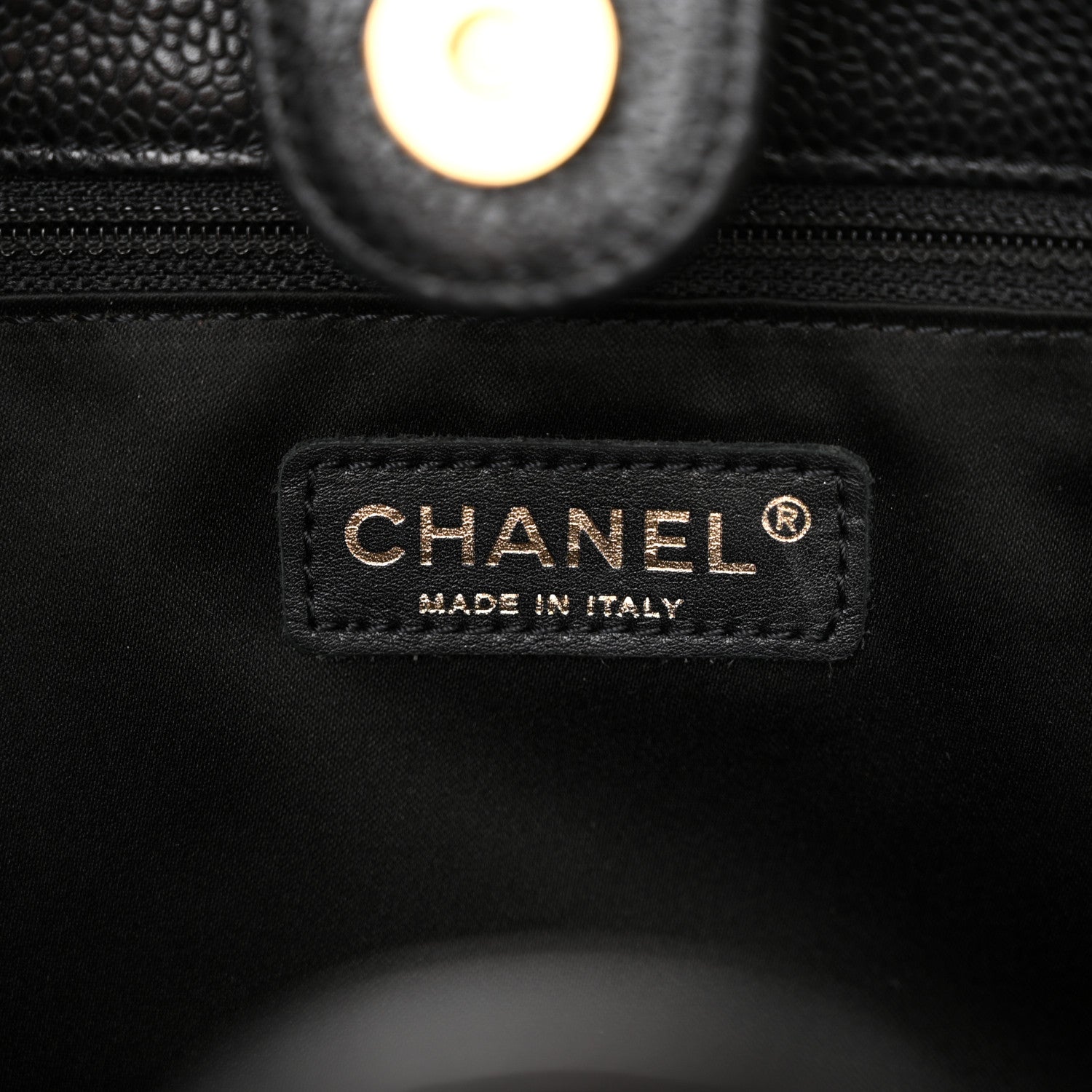 Chanel Caviar Quilted Petit Shopping Tote PST Black 6 of 14