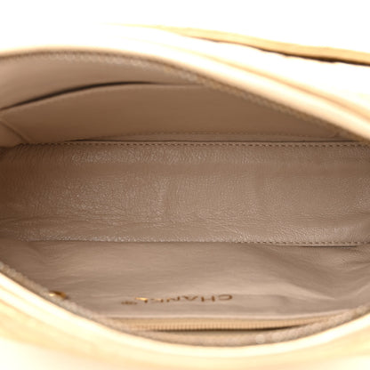 Chanel Metallic Lambskin Quilted Tassel Camera Case Gold 5 of 11