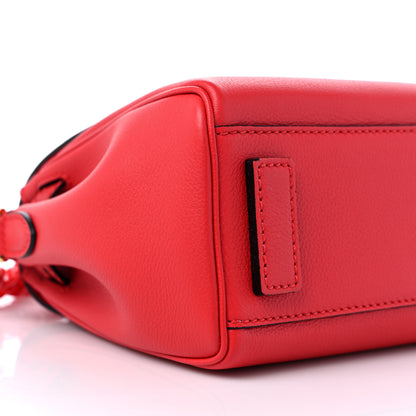 Versace Calfskin Small La Medusa Top Handle Handbag Red 7 of 8