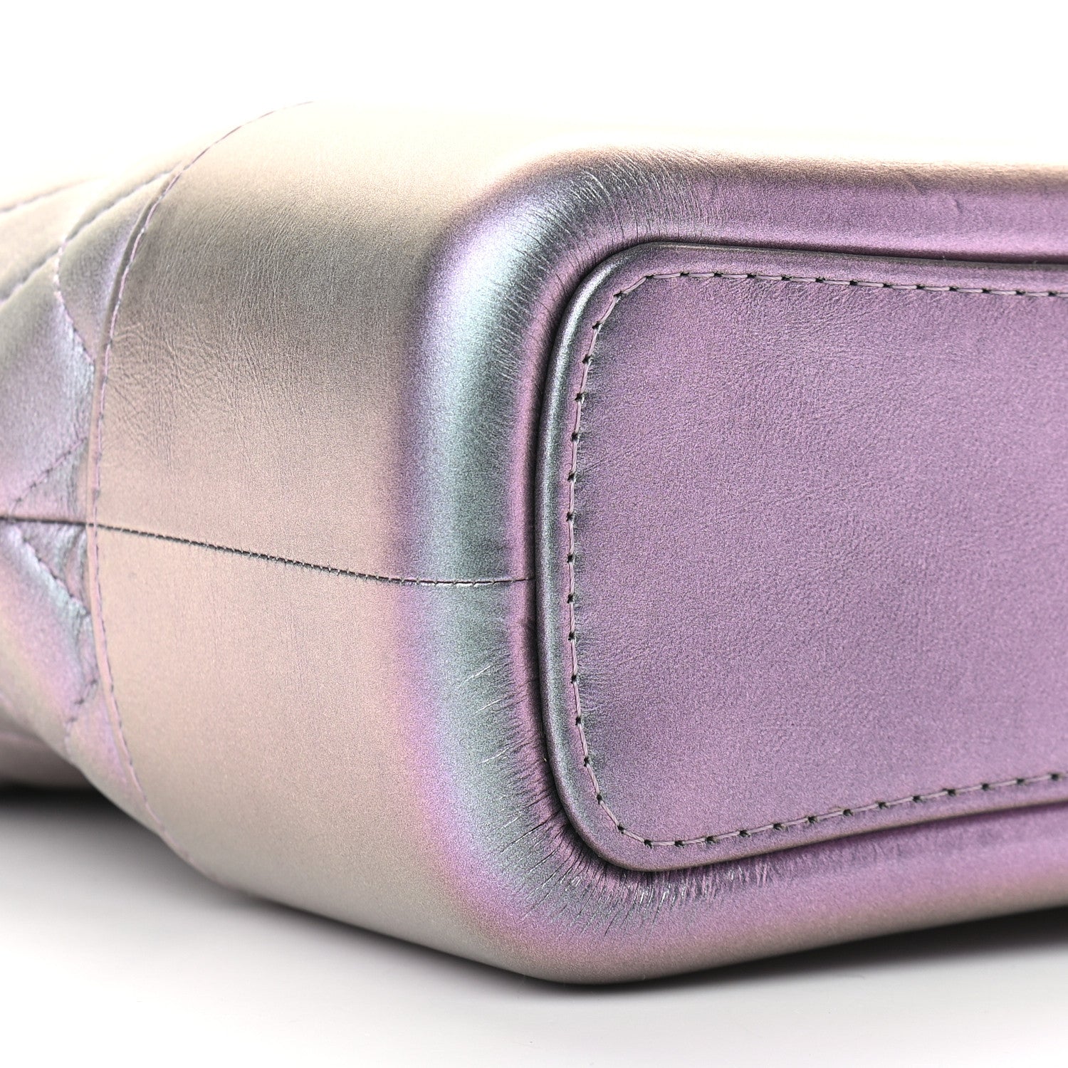Chanel Iridescent Lambskin Calfskin Quilted Medium Gabrielle Hobo Light Purple 8 of 9