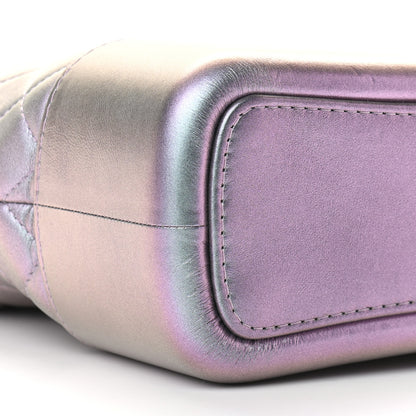 Chanel Iridescent Lambskin Calfskin Quilted Medium Gabrielle Hobo Light Purple 8 of 9
