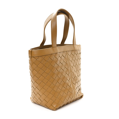 Bottega Veneta Nappa Intrecciato Small Flip Flap Tote Acorn Brass 2 of 8