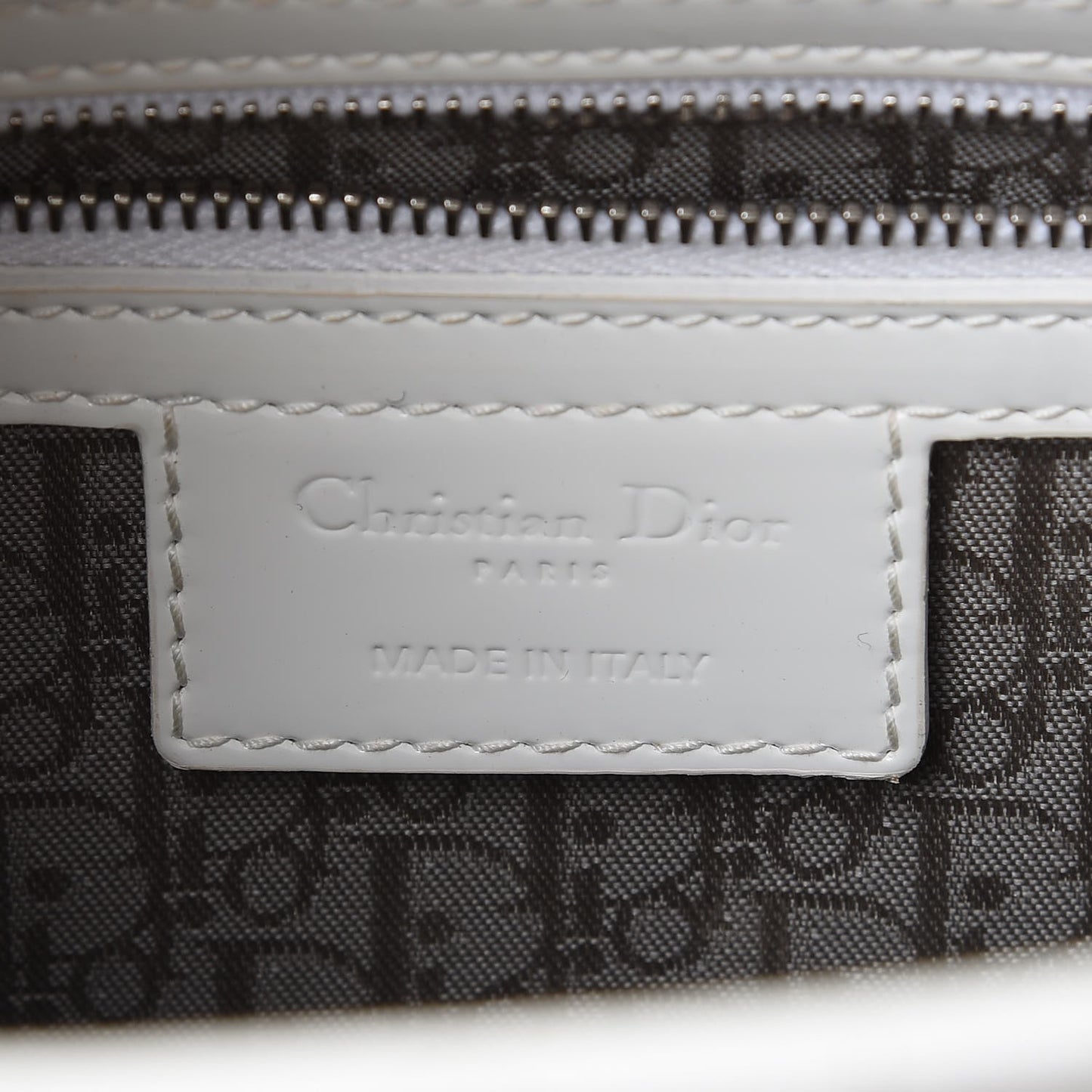 Patent Cannage Large Lady Dior White