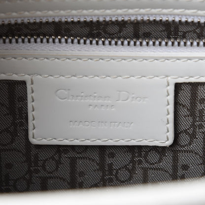 Christian Dior Patent Cannage Large Lady Dior White 6 of 10