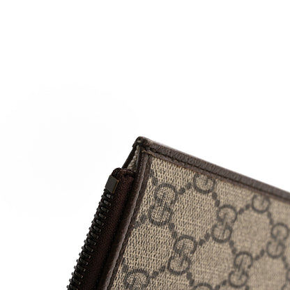 Gucci GG Supreme Monogram Web Ophidia Wristlet Pouch Brown 9 of 10