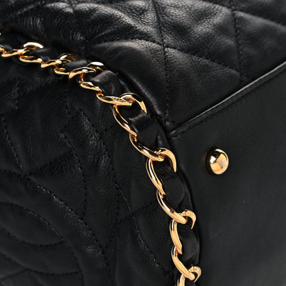 Chanel Calfskin Quilted Large Chain Me Hobo Black 9 of 18