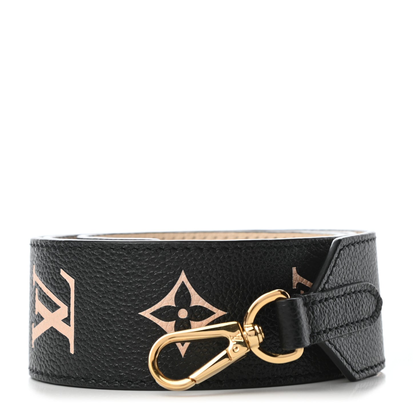 Empreinte Monogram Bandouliere Shoulder Strap Black Beige